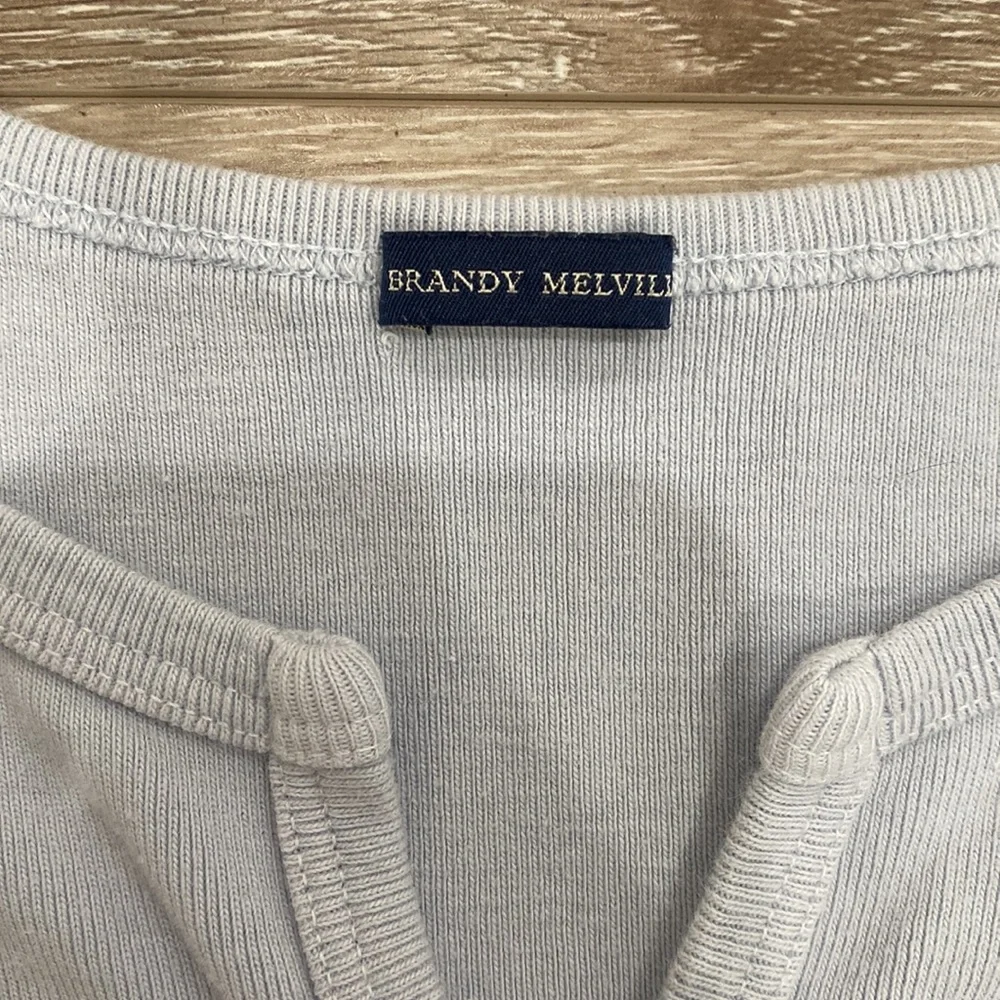 BRANDY MELVILLE Light Blue Crop Top - Picture 2 of 6